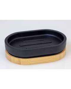 DUSCHY soap dish Wood (black)