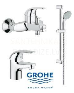 GROHE vonios kambario maišytuvų komplektas Euroeco