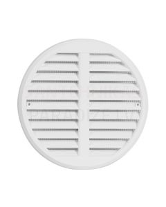 HACO Plastic ventilation grille VM Ø75 - Ø125KS with mesh, white