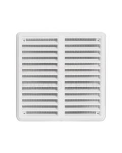 HACO Plastic ventilation grille VM 150x150 KS with mesh, white