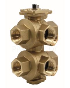 Heimeier 6 way valve DN20 Kvs-4.00 (internal threads)