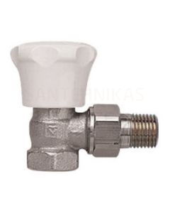 HERZ manual radiator control valve, angular 3/4'