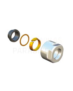 HERZ DE LUXE compression fitting M22x1.5 DN15 (chrome)