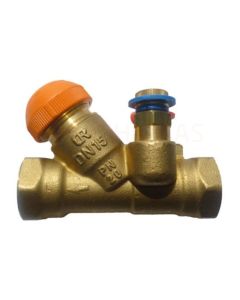 HERZ balansēšanas un regulēšanas vārsts STRÖMAX TS-V DN15 Kvs-1.90