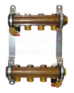 HERZ floor heating manifold without flow meters DN25 (12 circuit)