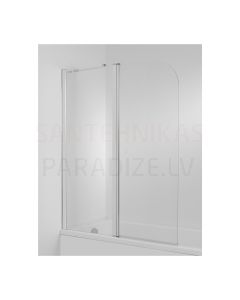 Cubito vannas sieniņa 115x140 cm, hroms
