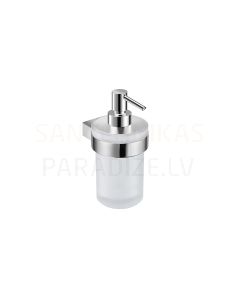 Cubito pure wall-hung liquid soap dispenser, complete, volume 203 ml, chromed