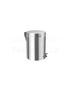 Generic trash bin, polished stainless steel, volume 5 l