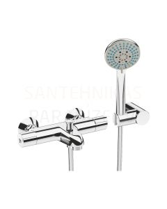 Deep bath thermostat with shower set