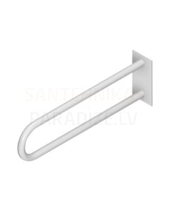 Universum support handrail, wall-hung, fixed, white