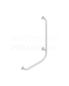 UNIVERSUM shower handrail, wall-hung, fixed, left, white