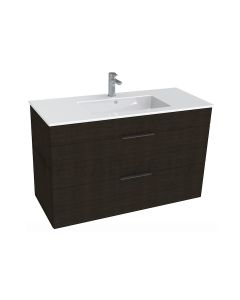 Cube izlietnes ar skapīti 100x43 cm, tumšs ozols