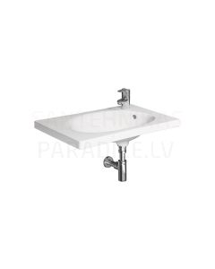 Tigo sink, 650x385 mm, faucet hole on the right side, white