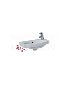 Tigo small washbasin, with 1 taphole right