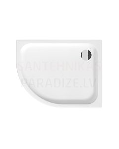 Tigo asymmetric ceramic shower tray, right version