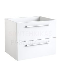 KAME шкафчик для раковины DUET  60 (блестящий белый) 500x590x380