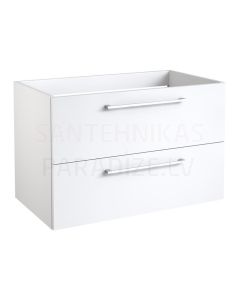 KAME шкафчик для раковины DUET  80 (блестящий белый) 500x790x380