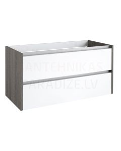 KAME undertop cabinet CITY 100 (gray ash/shiny white) 500x994x455