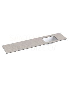 KAME HPL sink with table top (gray moon) 10x2000x465 mm