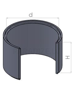 Железобетонное кольцо KC 10-2.5s с пазом 1000 x 250mm