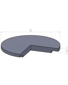 Manhole cover KL 9-2 870 x 650 x  80 mm