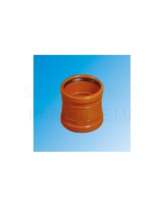 Magnaplast KG oranžā ārējās kanalizācijas dubultuzmava Ø 100 (110) mm PVC