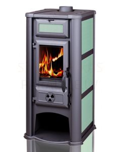 TIM SISTEM wood stove with air heating LEDERATA 11kW (beige)