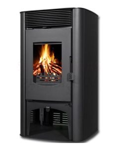 TIM SISTEM wood stove with air heating NIKA 12kW (black)