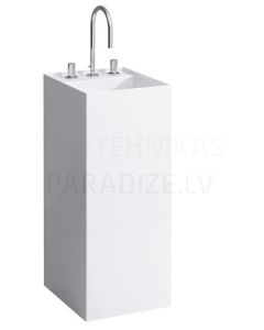 Washbasin Kartell, 435x375x900 mm, freestanding, 3 tap positions, white