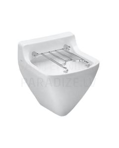 Utility washbasin Bernina, 505x510 mm, with grate, white