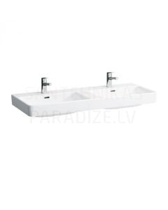 Praustuvas Pro S, 1300x460 mm, dviguba, nėra vietos maišytuvui, balta
