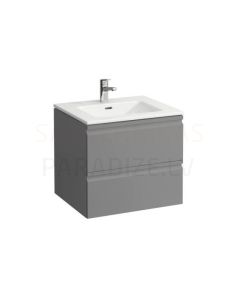 Cabinet with sink for bathroom Pro S, 600x500 mm, h = 440 mm, 2A, graphite
