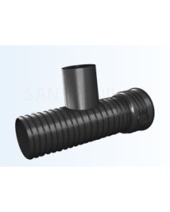 Magnaplast gofrēta kanalizācijas atzars (trejgabals) Ø 200/200 mm 90°