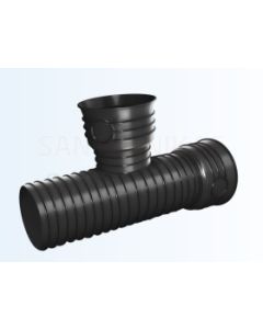 Magnaplast gofrēta kanalizācijas atzars (trejgabals) Ø 200/200 mm 90°