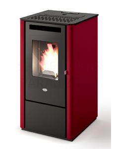 EVA CALOR granulu kamīns-krāsns KALI 9.5kW (sarkans)