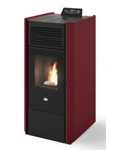 EVA CALOR granulu kamīns-krāsns NORA 7.6kW (sarkans)