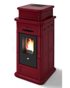 EVA CALOR pellet fireplace-stove ERMINY 9.5kW (red)