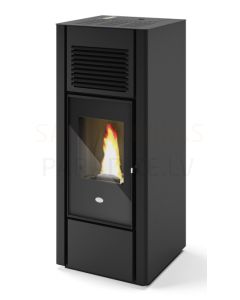 EVA CALOR pellet fireplace-stove GIUSY 15.4kW (black)