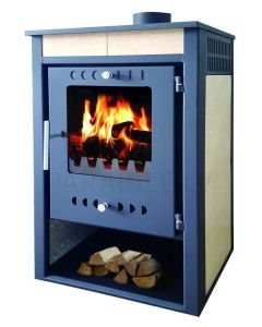ZVEZDA central heating wood fireplace 4 VR C 12kW