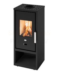 EVA CALOR malkas kamīns-krāsns GILDA 6kW (melns)