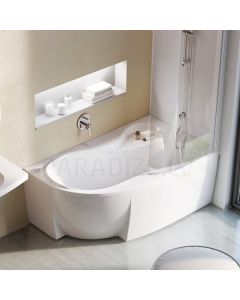 RAVAK asymmetric acrylic bathtub Rosa 95 R 160x95 cm