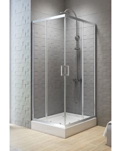 New Trendy dušas kabīne rūdīts stikls NEW VARIA  80x80x190