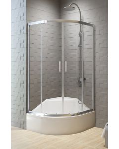 New Trendy dušas kabīne rūdīts stikls NEW VARIA  80x80x165