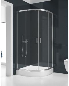 New Trendy shower enclosure transparent glass SUVIA 90x90x185 R550
