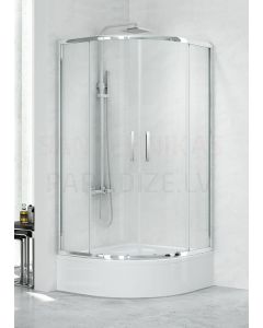 New Trendy dušo kabina K-0426 grūdintas stiklas NEW PRAKTIC 90x90x165