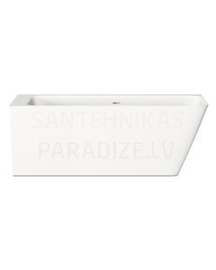 PAA SILKSTONE vanna QUADRO CORNER D 1600x750x600 (matēts balts)