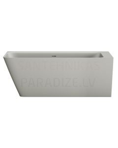 PAA SILKSTONE vanna QUADRO CORNER A 1600x750x600 (matēts pelēks)