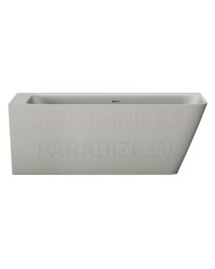 PAA SILKSTONE vanna QUADRO CORNER D 1600x750x600 (matēts pelēks)