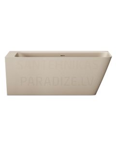 PAA SILKSTONE vanna QUADRO CORNER D 1600x750x600 (matēts Caffelatte)