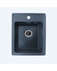 PLATINUM Granīta izlietne Platinum RUBI 40x50 melna